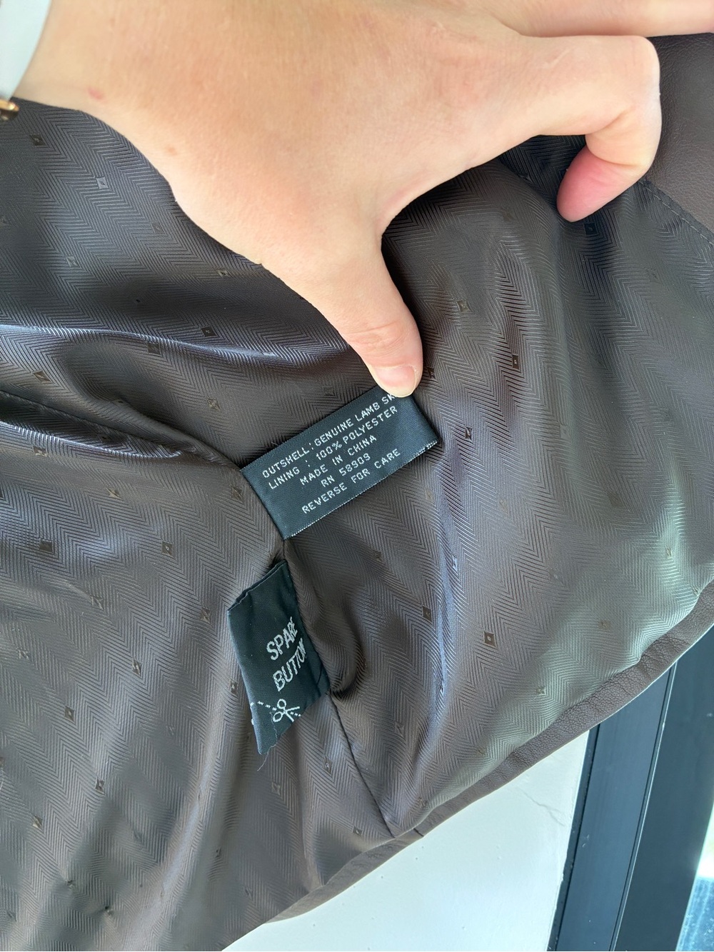 Roundtree & Yorke Brown Leather Jacket - Picture 3 of 4